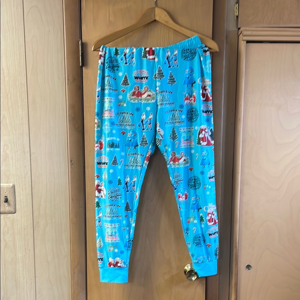 White Christmas Themed Pajama Pants